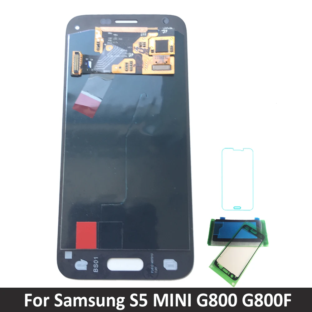 

Super AMOLED LCD For Samsung Galaxy S5 Mini G800 G800F G800H LCD Display Screen Touch Digitizer Assembly Replacement S5 mini