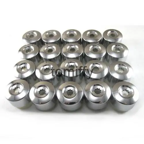 10 шт. хромированная крышка для колесных болтов 7L6601173A VW Touareg 2004 2005 2006 2007 2008 2009 2010 2011