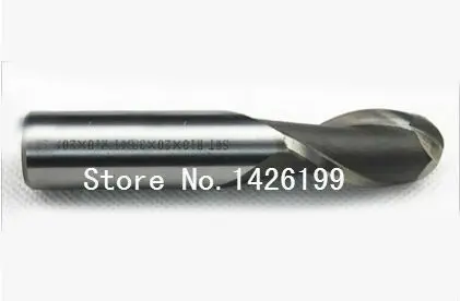 

Free shipping 2PCS R0.75 high speed steel ball end milling cutter, straight shank white steel cutter, R alloy milling cutter