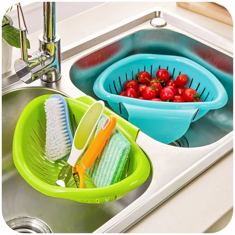 Multifunction can hang type sink drain basket, fruit and vegetable