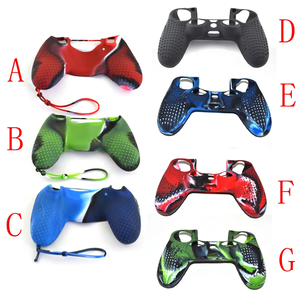 

xunbeifang Silicone Camo Camouflage Soft Protection Cover Case Skin for Playstation 4 for PS4 Controller