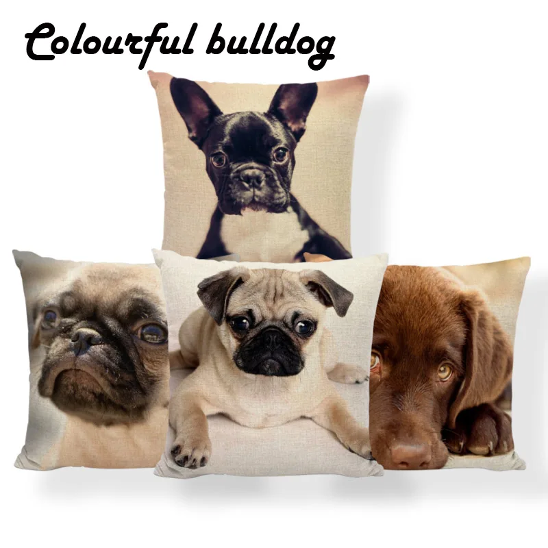 Scottish Terrier Floral Cushion Pillow Havanese Pugs Pillowcase