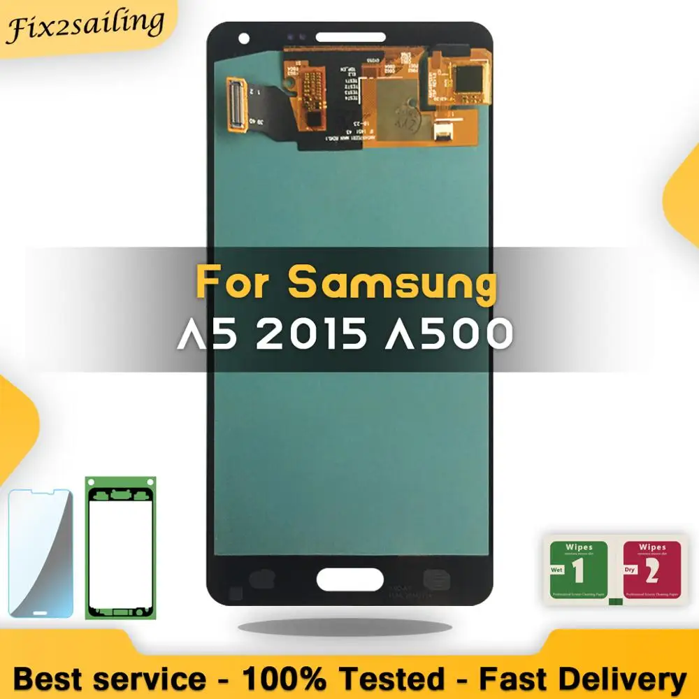 ЖК-дисплей Super AMOLED для Samsung Galaxy A5 2015 сменный дигитайзер в сборе A500 A500F A500FU A500H A500M |