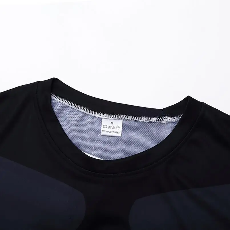 2017 быстросохнущая Slim Fit Футболки для девочек Для мужчин с женщин сжатия рубашка