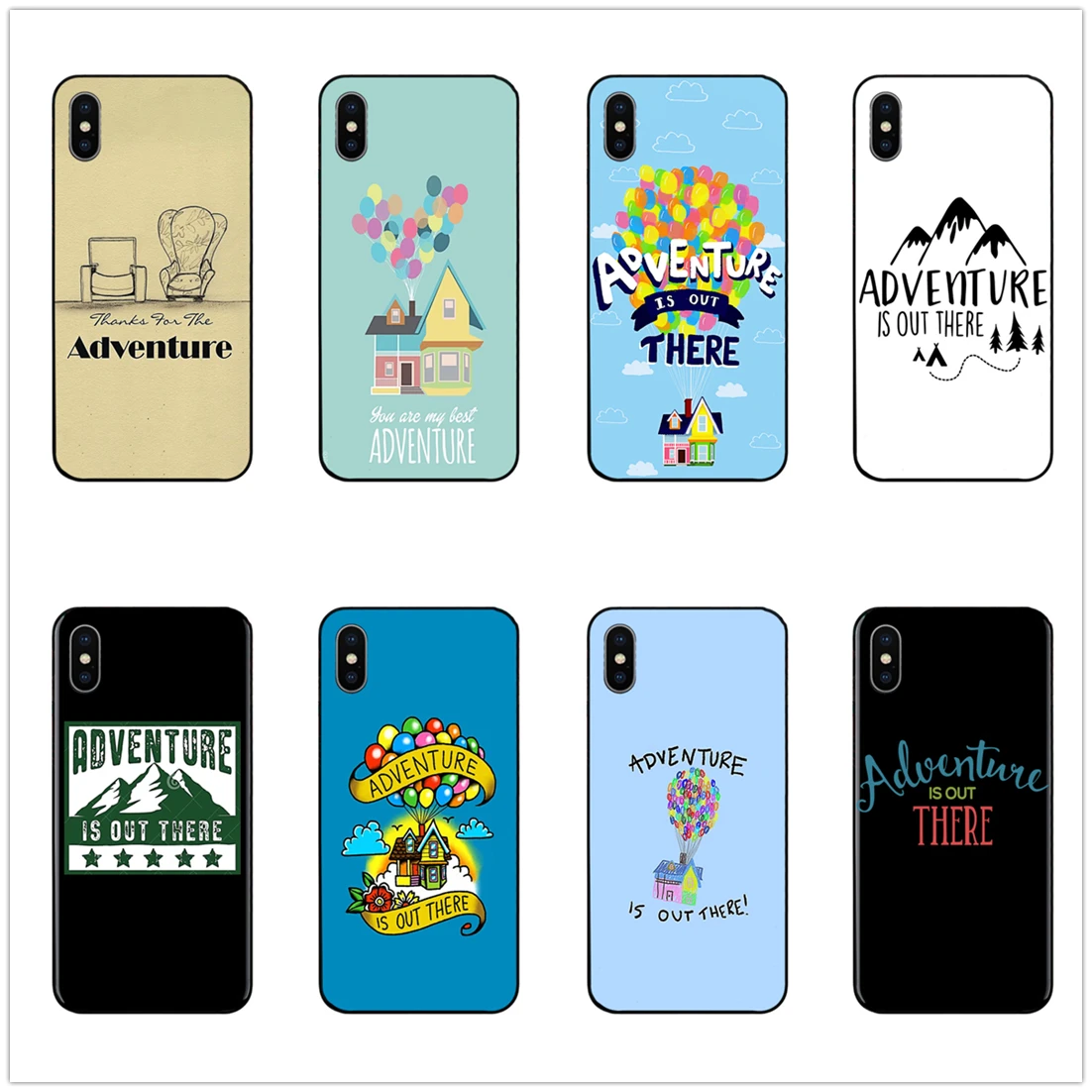 Чехол для телефона Adventure is Out черный мягкий чехол iPhone 11 Pro Max 6 7 8plus 5S X XS XR XSMax Samsung s10 s9