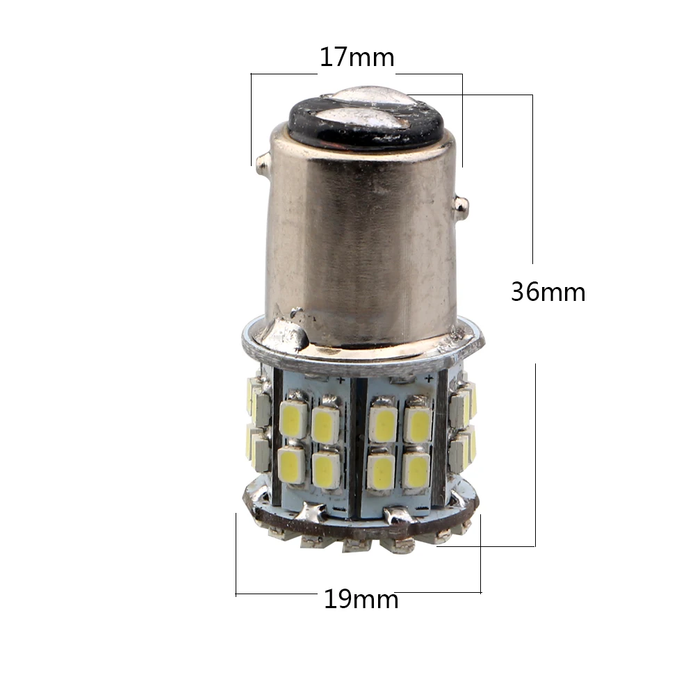 10 шт. 24 В белый 1206 50 SMD 1157 BAY15D 400LM светодиодные лампы стоп-сигнал 2 подключения тип розетки автоматические светодиоды индикатор угловой тормоз