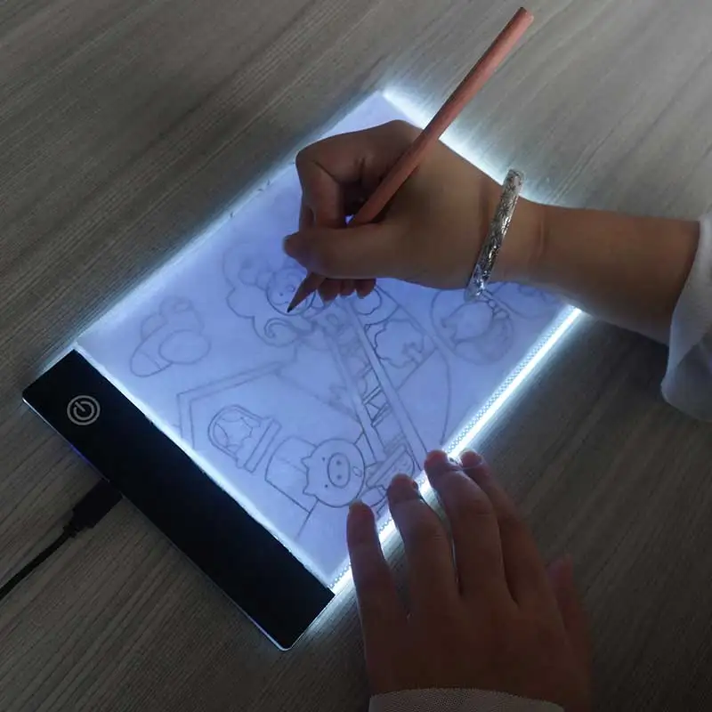A5 size 1 unit elice copy board led light pad stepless dimmable light led light board acrylic