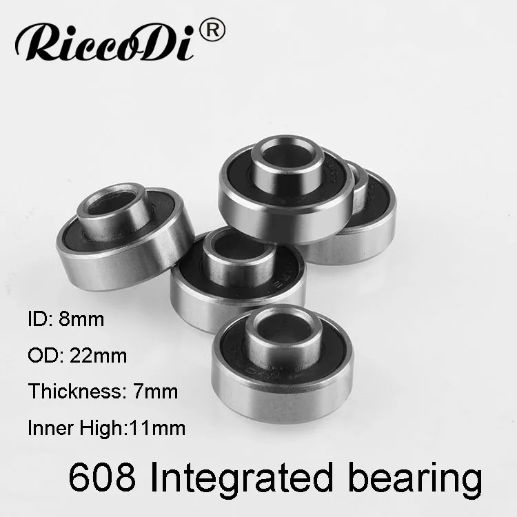 5PCS 608ZZ 608 2RS Longboard integrated bearing skateboard bearing