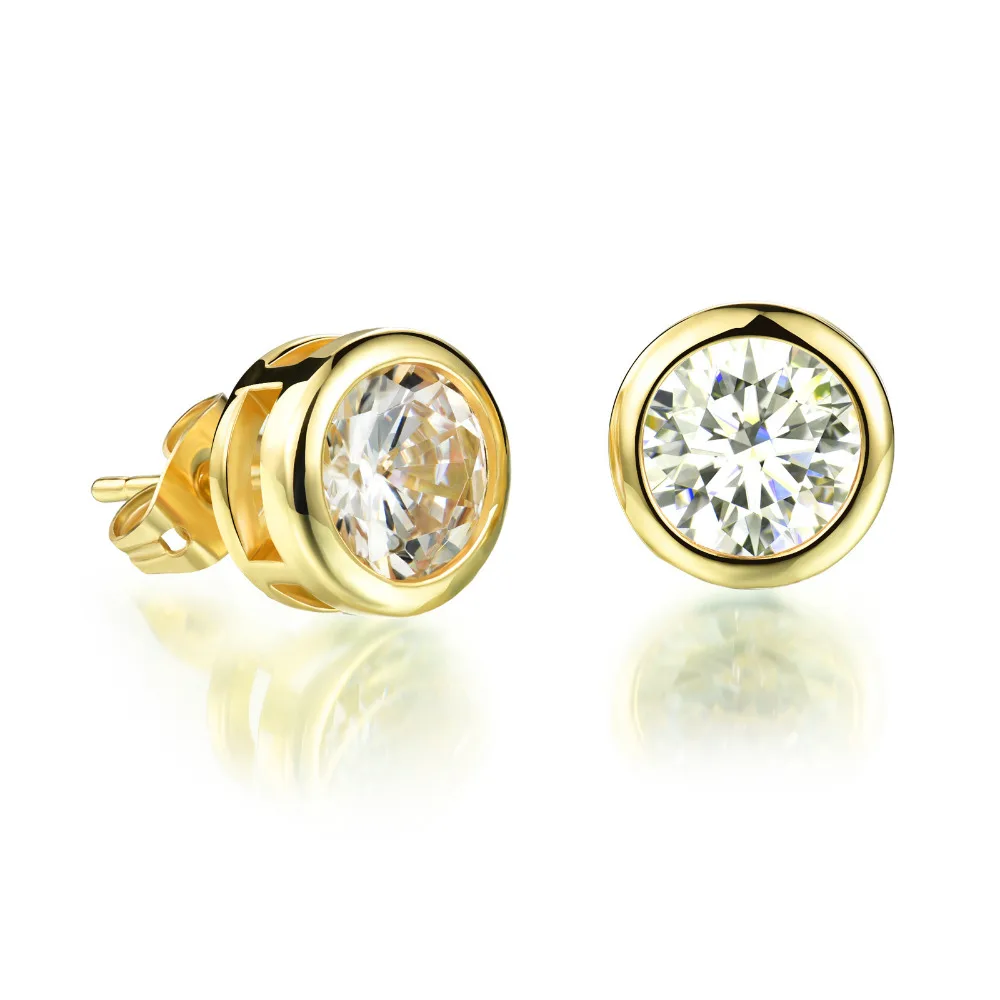 Shiny Gem Stud Earrings For S Boys Inlaid Bright White Zircon Shiny Gem Stud Earrings For S Boys Inlaid Bright White Zircon Earring 2 Colors Choice In From Jewelry Accessories On