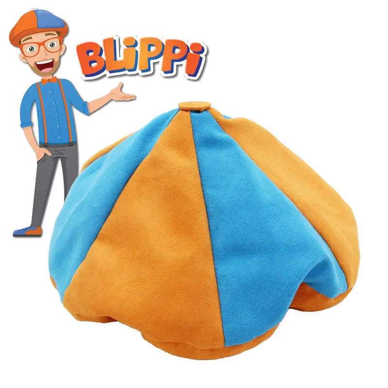 Blippi шапка унисекс для детей подростков Blippi Кепка косплей реквизит Blippi берет Хэллоуин косплей реквизит Blippi шляпа рождество