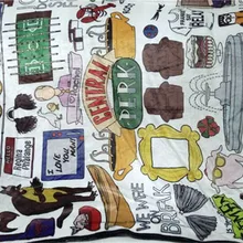 ТВ серии друзья Central perk Hugsy с рисунком на одной стороне плюшевые Одеяло мультфильм Пледы Тонкий автомобильный плед для дивана Дорожный Коврик Манта подарок