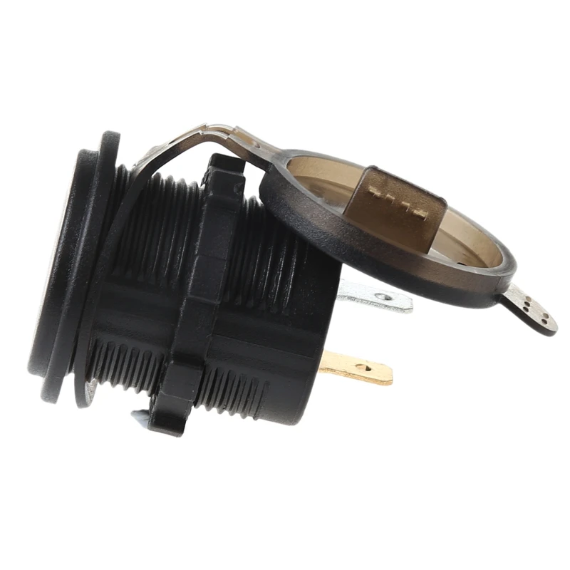 QC 3.0 USB Charger Socket LED Voltmeter Current Display for Car Boat Motorcycle