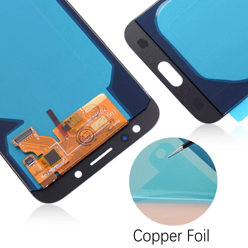 Дешево OLED Дисплей для SAMSUNG Galaxy J7 Pro J730 J730F J730GM DS LCD в сборе с тачскрином Оригинал 5.5 золотой синий черный Розовое золото