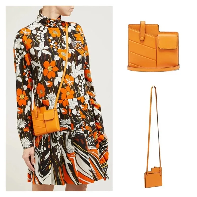 

2019 New Style Women High Quality Leather Shoulder Bag Woman Wallet Phone Pouch Designer Fashion Solid Ladies Small Sling Bags