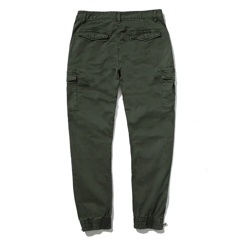 Men Casual Pants Cotton Casual Men s Summer Pants Multi Pocket Cargo Pants Military Overall Outdoor 5