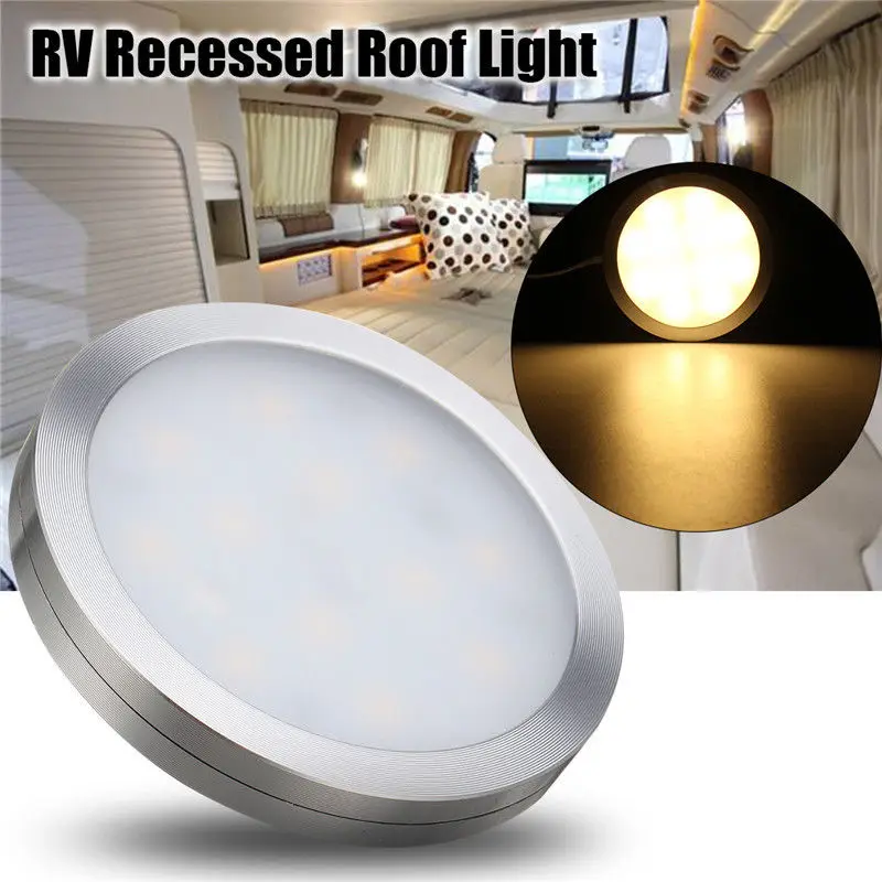 12V Светодиодный светильник RV Кемпер трейлер лодка интерьер потолок вниз крыши