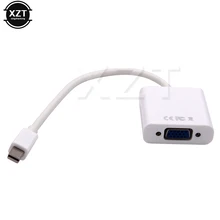 Cabo adaptador para macbook air pro imac, mini entrada de exibição para vga, 1080p para monitor hdtv
