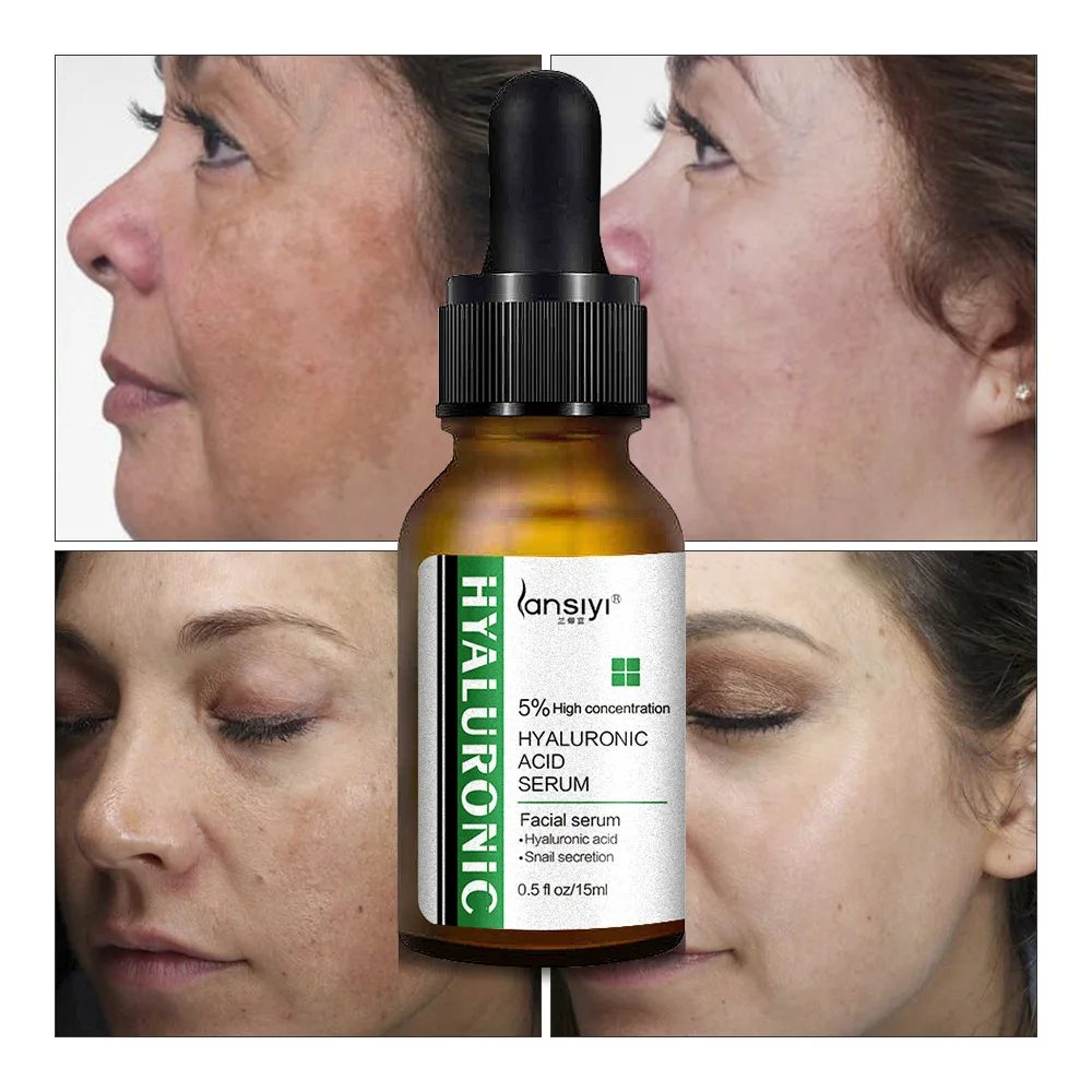 

High Concentration Hyaluronic Acid Facial Serum Deep Moisturizing Hydration Essence Oil Control Shrink Pores Face SkinCare Snail