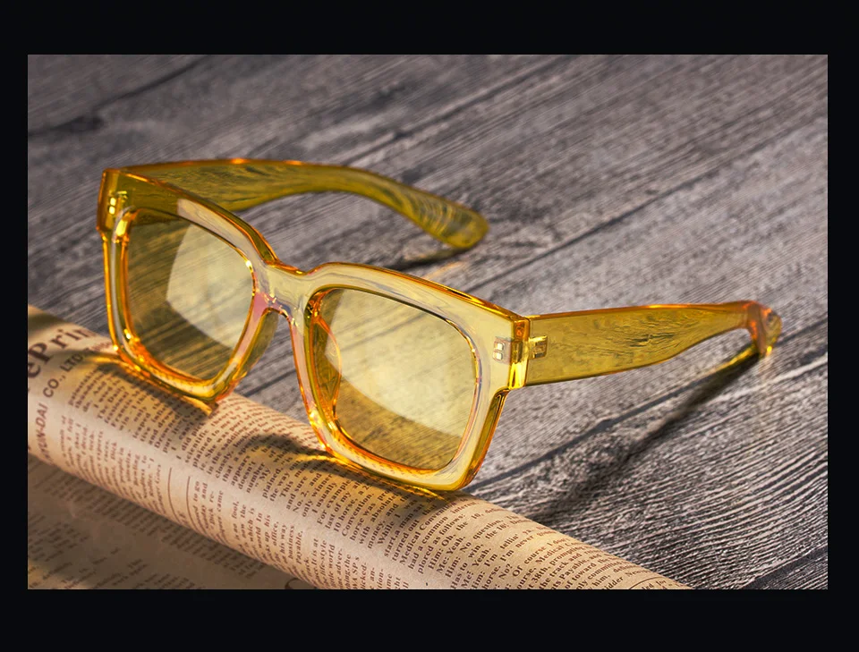 COLOSSEIN модные солнцезащитные очки Женские большие квадратные рамки очки летние очки тренд для мужчин