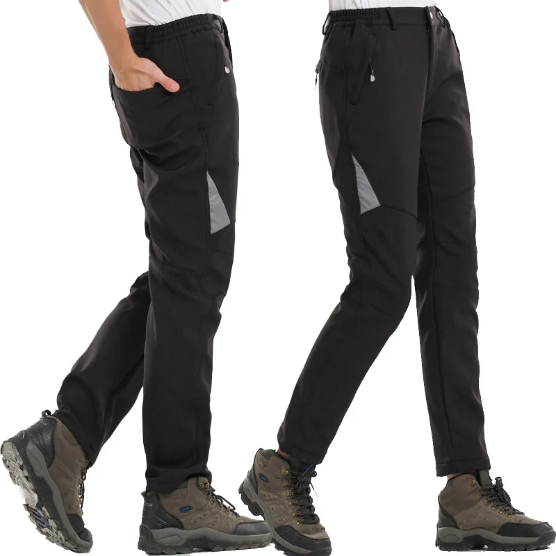 2019 invierno de los hombres de las mujeres pantalones de senderismo de cáscara suave al aire libre impermeable a prueba de viento pantalones térmicos senderismo escalada esquí Hombre Pantalones 2019 invierno de los hombres de las mujeres pantalones de senderismo de cáscara suave al aire libre impermeable a prueba de viento pantalones térmicos senderismo escalada esquí Hombre Pantalones