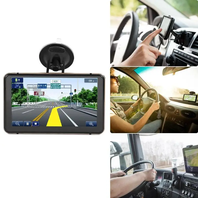 7 дюймов Android gps навигация Автомобильный видеорегистратор Камера Sat Nav Bluetooth WiFi AV-IN карта Sat nav грузовик gps навигаторы автомобильные
