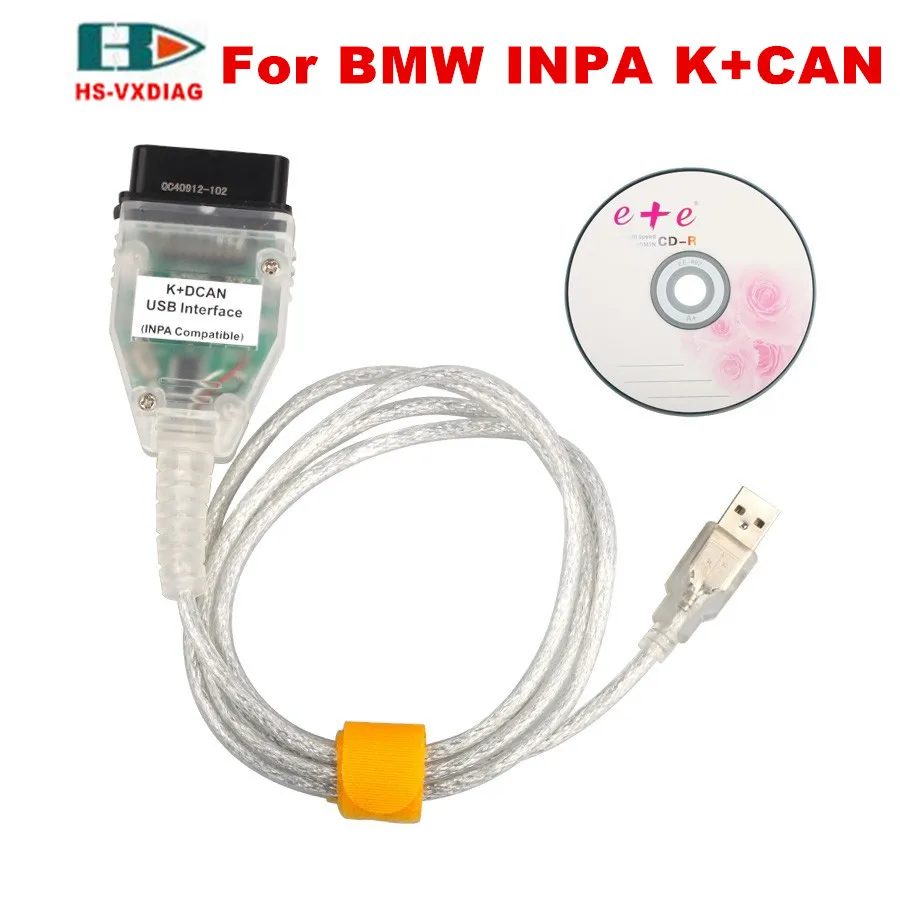 2017 Новинка для BMW INPA K + CAN с чипом FT232RL DCAN USB интерфейс полный диагностический