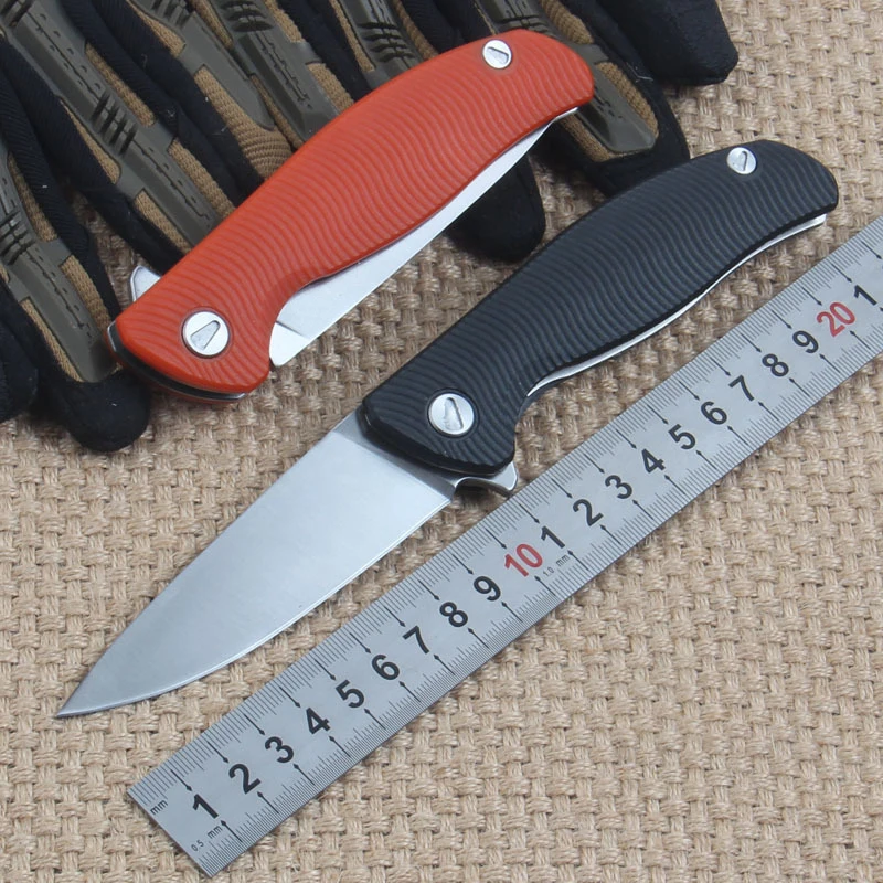 

LOKI Bear Folding Knife D2 Blade G10 steel Handle Hunting Survival Tactical Knife Outdoor Camping Knife EDC Tools Free delivery