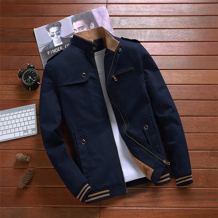 Новинка; сезон осень; куртки для мужчин; куртка-пилот; Мужская модная бейсбольная куртка; приталенное пальто; Мужская брендовая одежда; 5XL; SA692 - Цвет: Blue