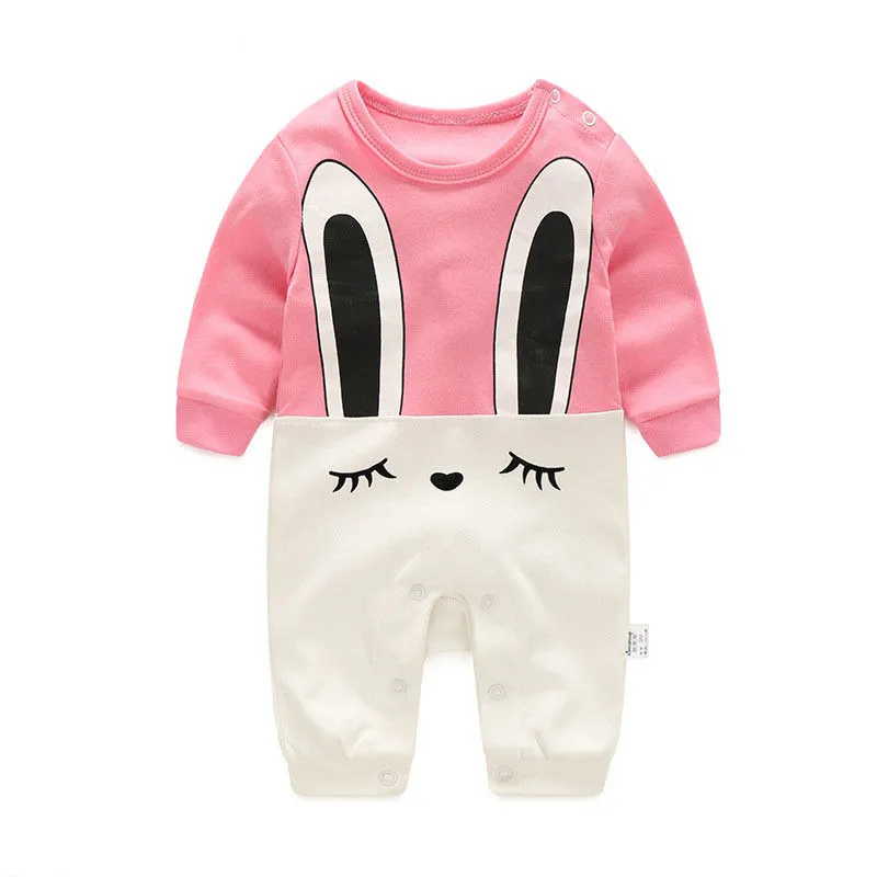 

Best Quality Newborn Baby Summer Rompers 2017 Cute Toddler Baby Girl Boy Rabbit Jumpers Romper Playsuit Outfits Clothes 0-36M