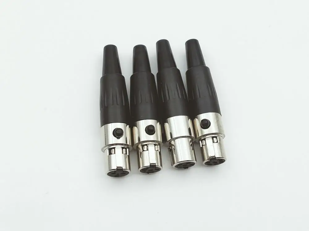 100 шт. мини XLR разъем для аудиомикрофона 3pin 4pin 5pin 6pin|Соединители| |