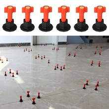 Reusable Tile Leveler Spacers with Special Wrench Tile Positioning Tool for Floor Wall Construction