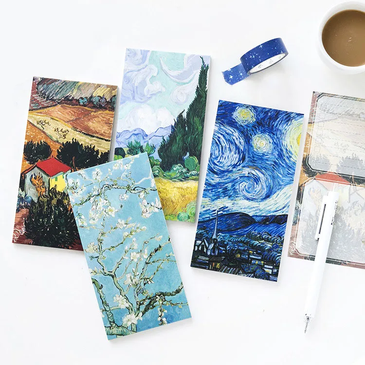 

Vintage Memo Pads Vincent Van Gogh Starry Night Post it Note Notepad Easynote Workpad Agenda Paper School Stationery