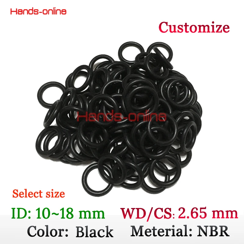 1.5mm Section Select OD from 5mm to 70mm VMQ Silicone O-Ring gaskets