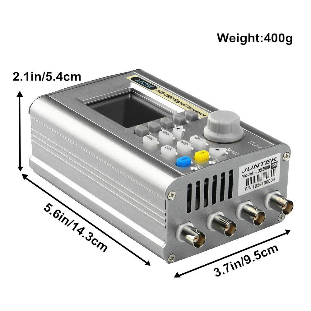 JDS2900 60 МГц генератор сигналов DDS произвольной формы импульсный частотомер переносной цифровой контроль двухканальный