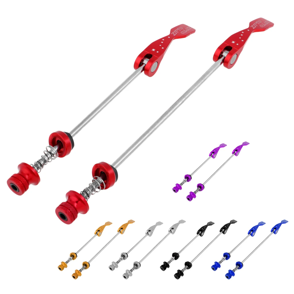 

2psc Titanium Bike Skewers Quick Release Cycling Wheel Skewers Back Rear Wheel Tire Axle