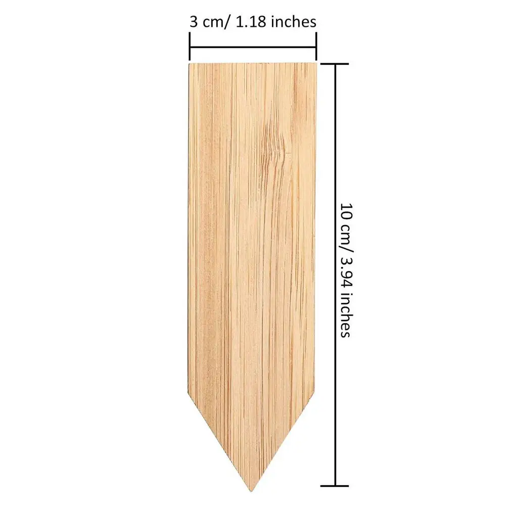 50 шт. бамбук, растение этикетки Детские садовые маркеры Т-типа завод знак метки