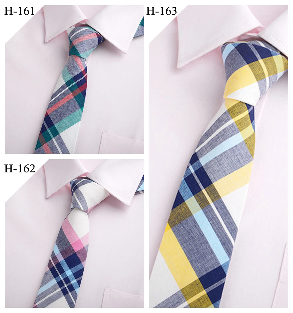 HUISHI Мода 100% хлопок галстук формальный для мужчин повседневный галстук с рисунком «Шотландка» Gravatas corbatas тонкие костюмы мужские галстуки