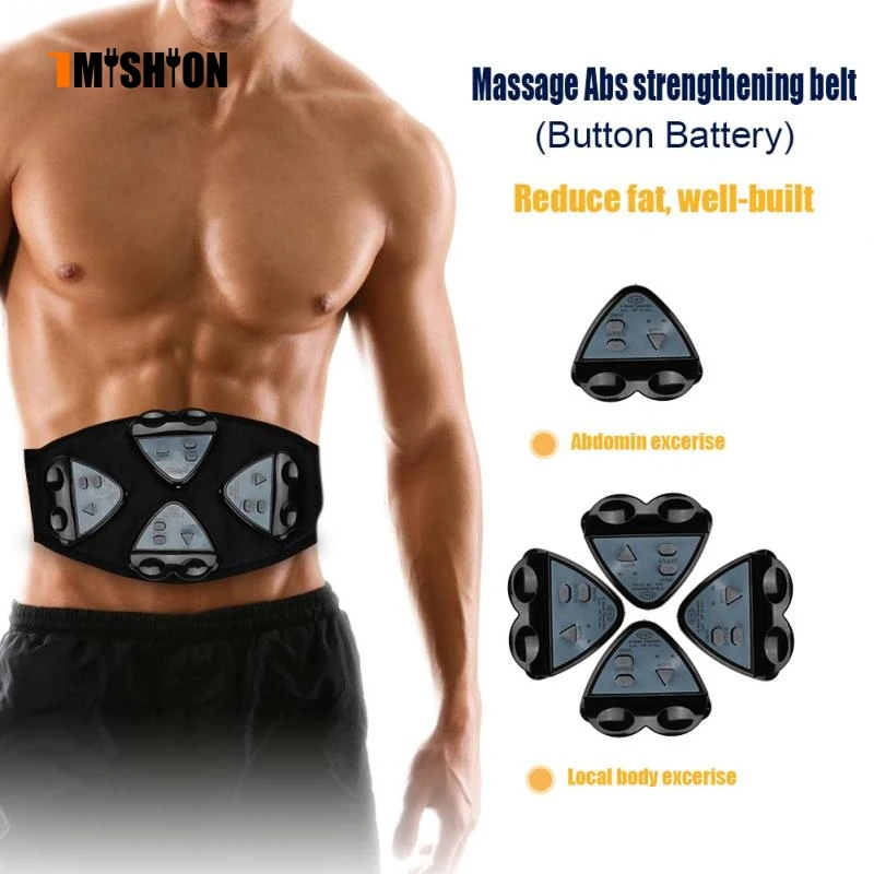 

Smart EMS Abs Stimulator Muscle Training Strength Fitness Abdominal Workout 4 Controllers Belt