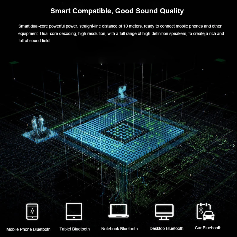 HLTON Металл Bluetooth беспроводной динамик двойной будильник Температура мощность дисплей сабвуфер громкой связи вызова поддержка AUX TF карты