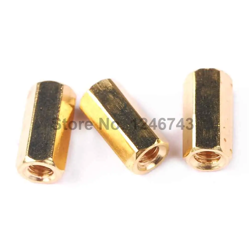 10PCS/LOT M3 10MM Height Hollow Copper Pillars