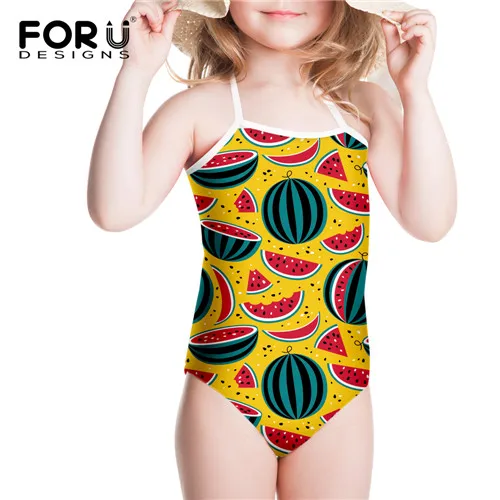 Горячая каваи арбуз детский купальный костюм с принтом летний купальный костюм для девочек купальный костюм для маленьких девочек, цельный От 3 до 8 лет - Цвет: C3906BS