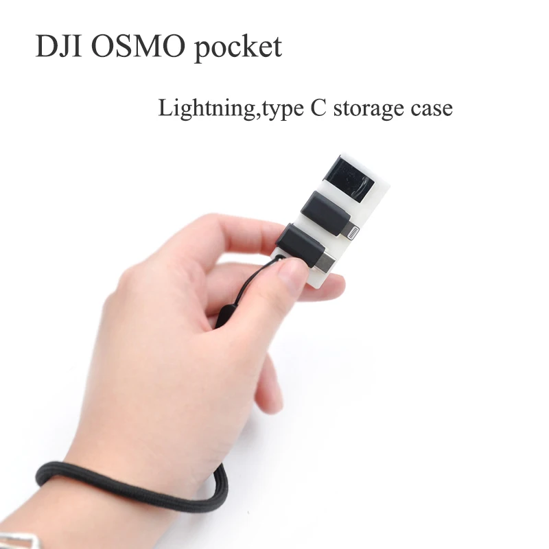 

Startrc DJI osmo pocket handle gimbal expansion accessories spare parts storage case clip for lightning typc c plug