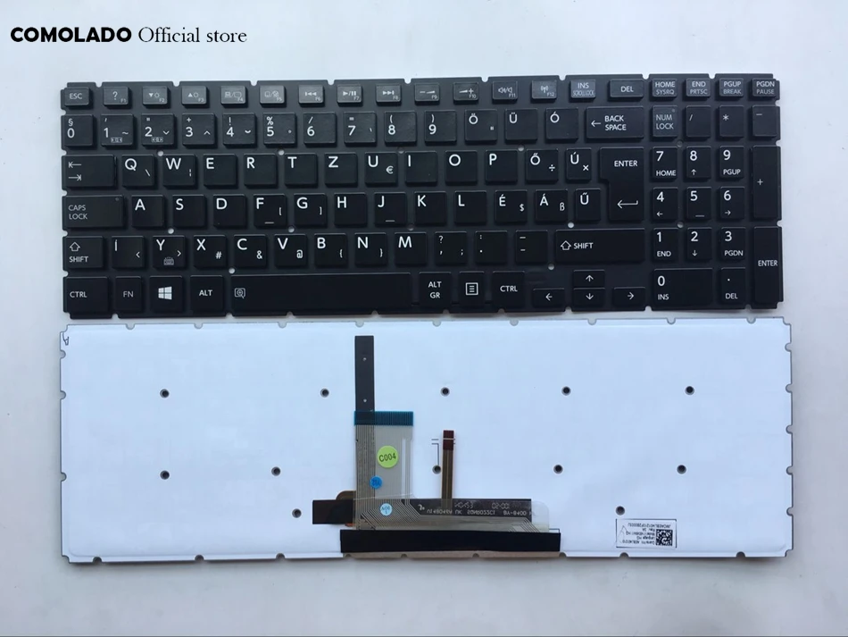 HU Hungary keyboard For TOSHIBA L50-B S50-B L50D-B L50T-B L50DT-B L55(D)-B S55-B S55T-B S55D-B GLOSSY Backlit  Keyboard HU Layout