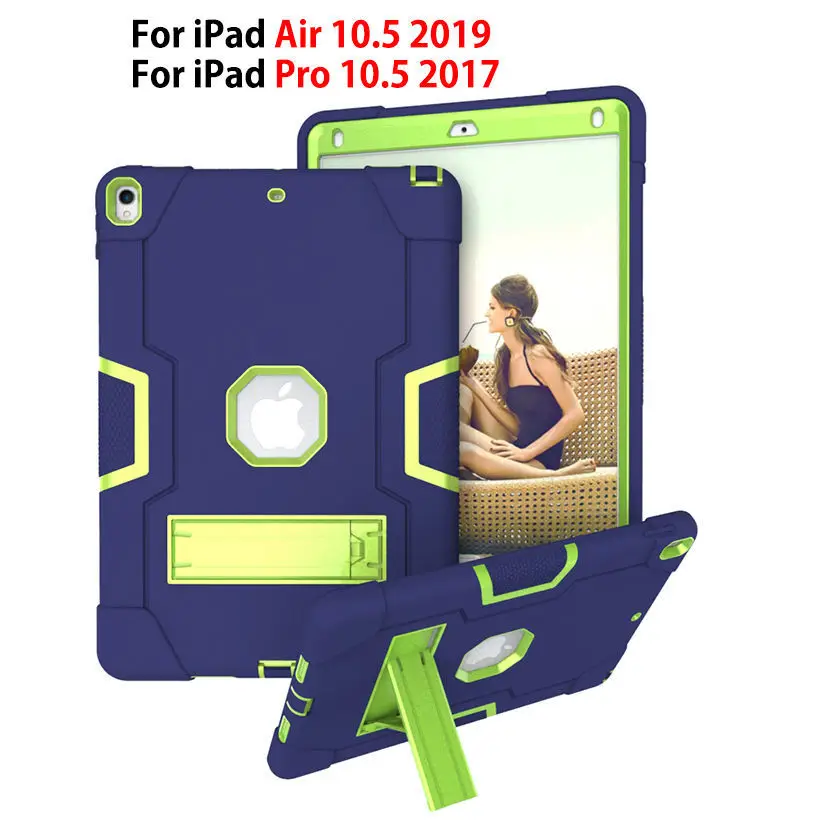 

For iPad Air 10.5 2019 Case For iPad Pro 10.5 " 2017 Cover A2153 Shockproof Heavy Duty Funda Kids Safe Armor Silicon PC Shell