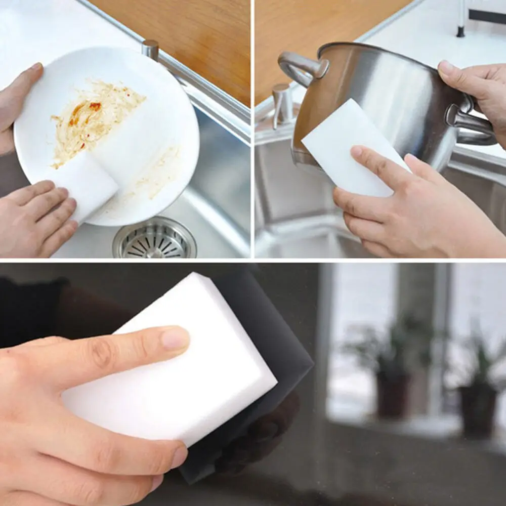

100/50/20/10pcs Melamine Sponge Magic Sponge Eraser Melamine Cleaner Wipe Scrub for Kitchen Office Bathroom Cleaning Sponges