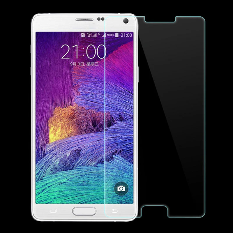 2 pcs Tempered Glass Screen Protector For Samsung Galaxy Note 4 N9100