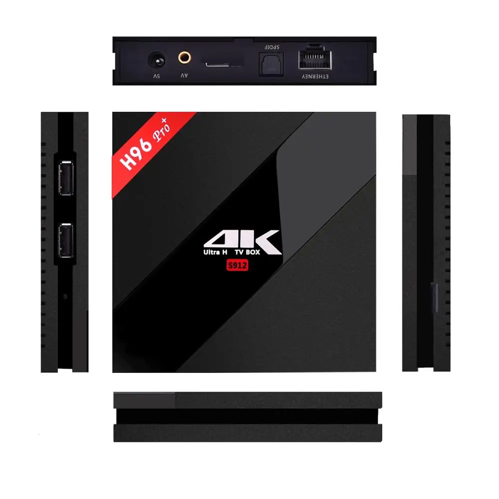 ТВ приставка H96 Pro Plus Android 7 1 2 ГБ/16 ГБ 3G/32 Восьмиядерный процессор Amlogic S912 4/5 8 ГГц Wi Fi 4