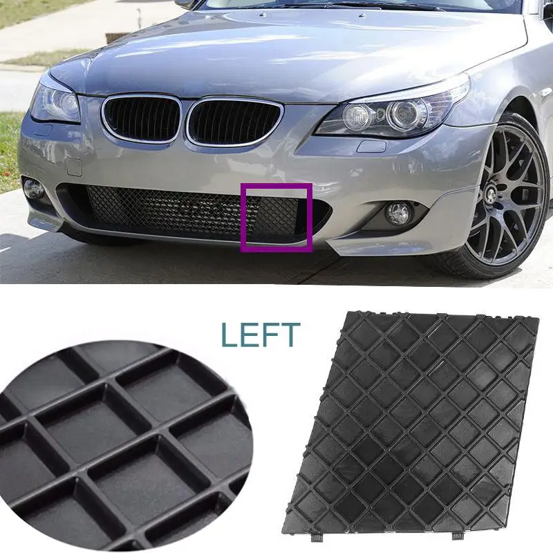 

For BMW E60 E61 M Sport Left Front Bumper Cover Lower Mesh Grill Trim 2003-2010
