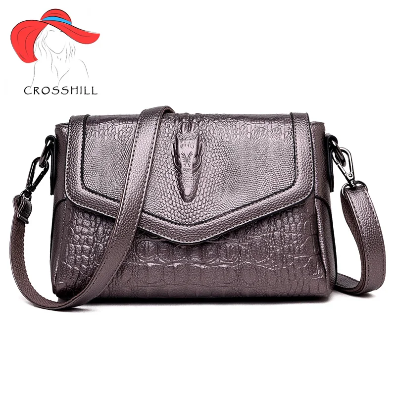 

Crosshill luxury Flap bag for women designer 2019 brand pu leather shoulder messenger bolsa feminina handbag bags crossbody sac