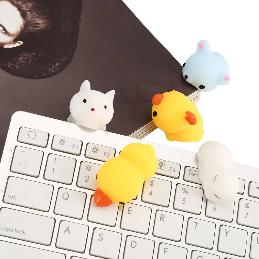 Мягкие мини-игрушки для снятия стресса милые животные дизайн Skuishy Animales Panda для сдавливания декомпрессии взрослые игрушки для детей